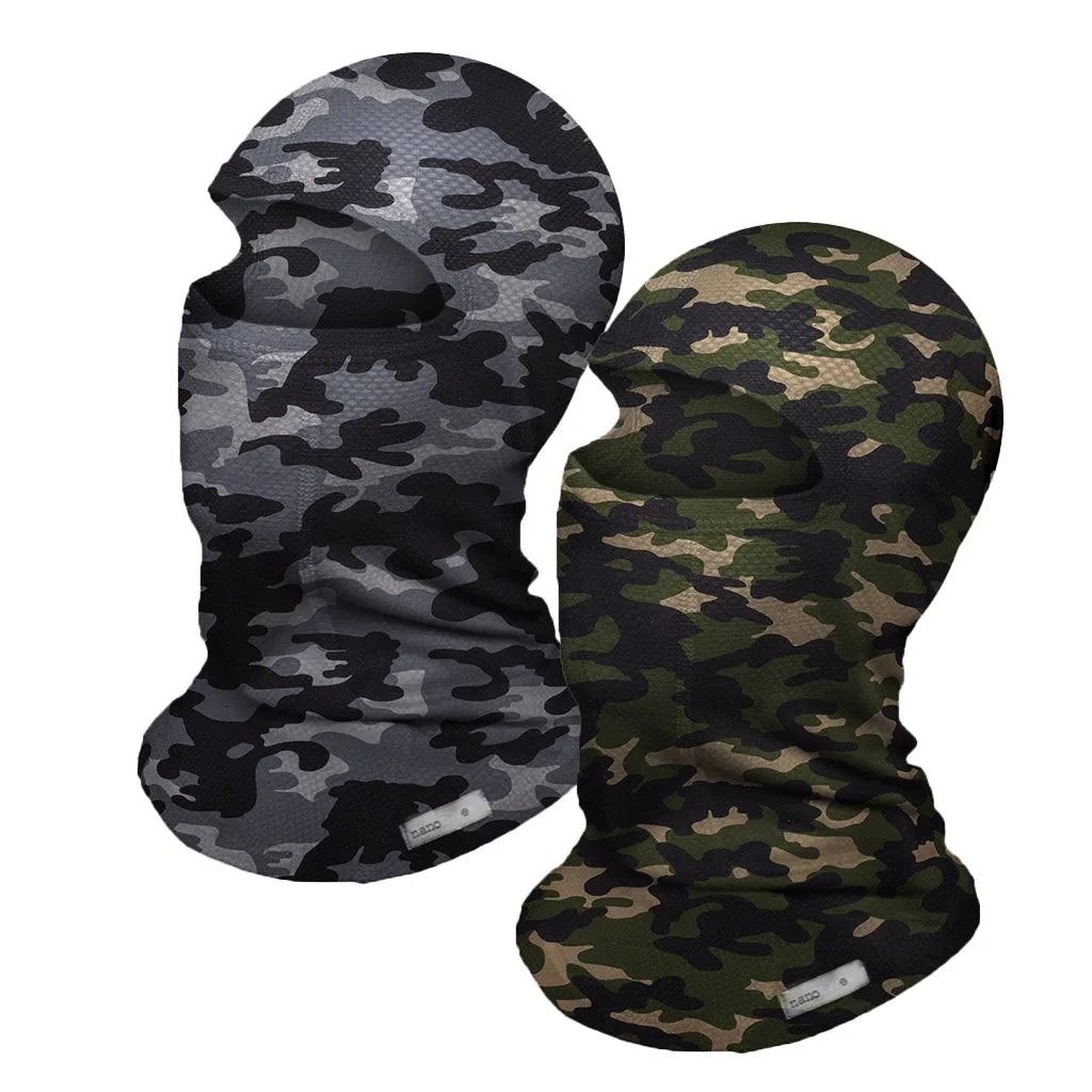 Kukla Nanosilver Camo ski & moto šedá maskáč