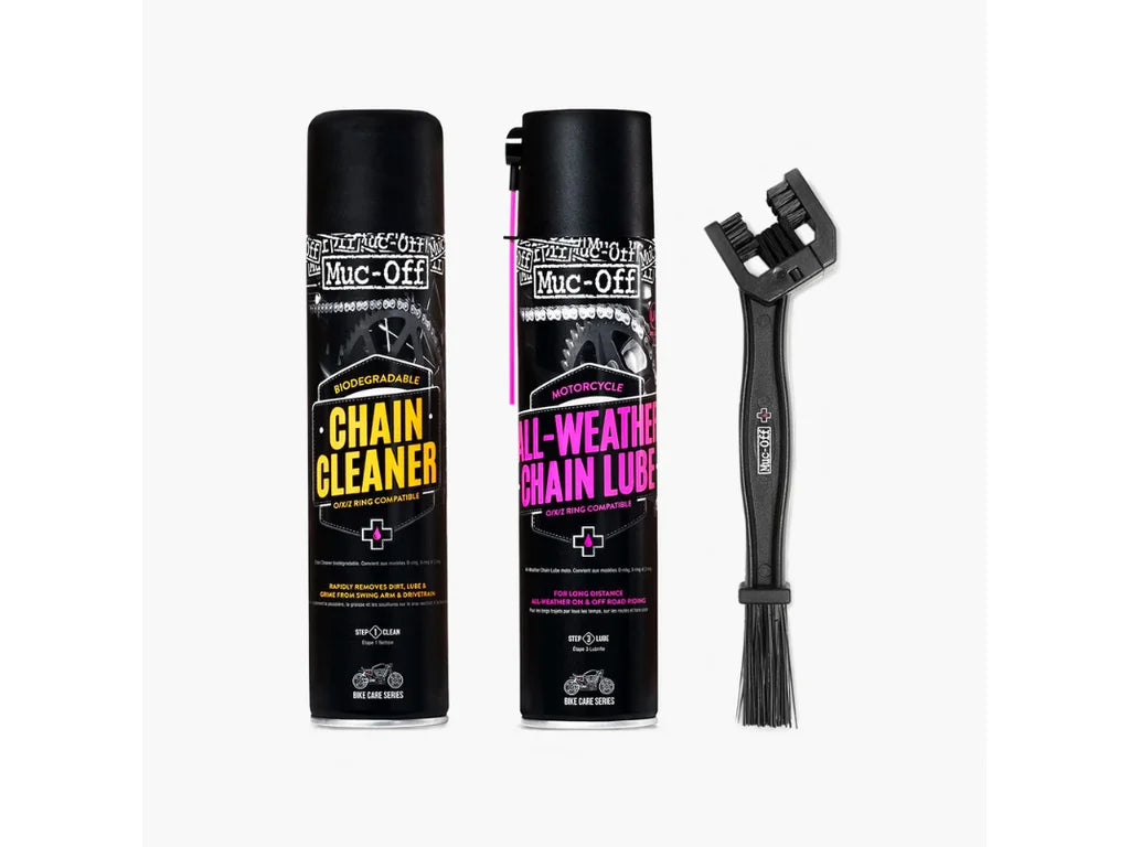 Sada na čištění a mazaní řetězu MUC-OFF MOTORCYCLE CHAIN CARE KIT