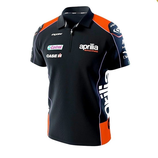 Polo tričko Aprilia REPLICA Teamwear 23 černé pánské