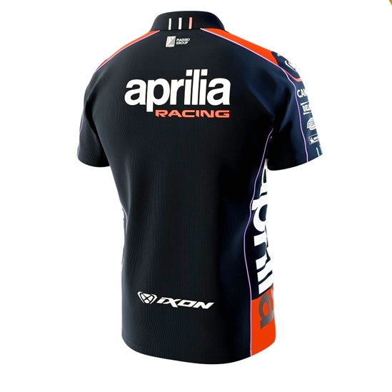 Polo tričko Aprilia REPLICA Teamwear 23 černé pánské