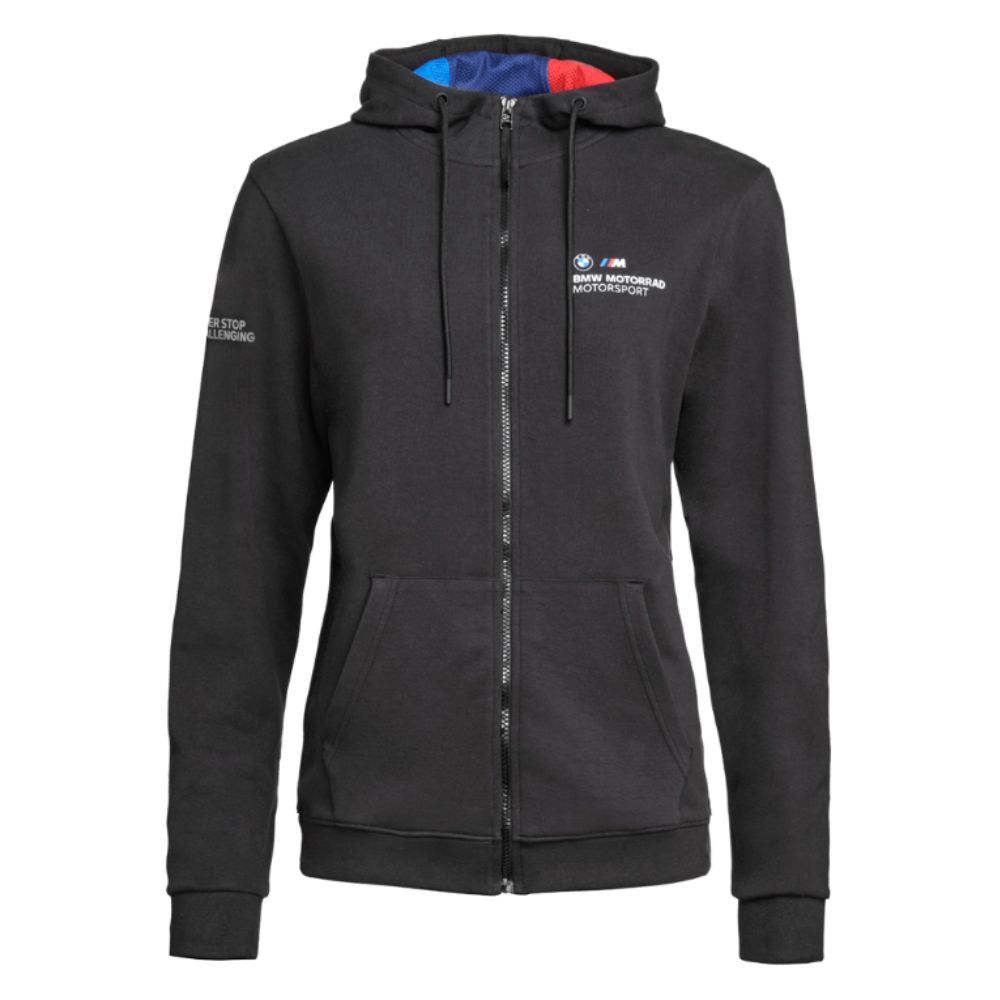 Mikina BMW Motorsport na zip s kapucí dámská černá