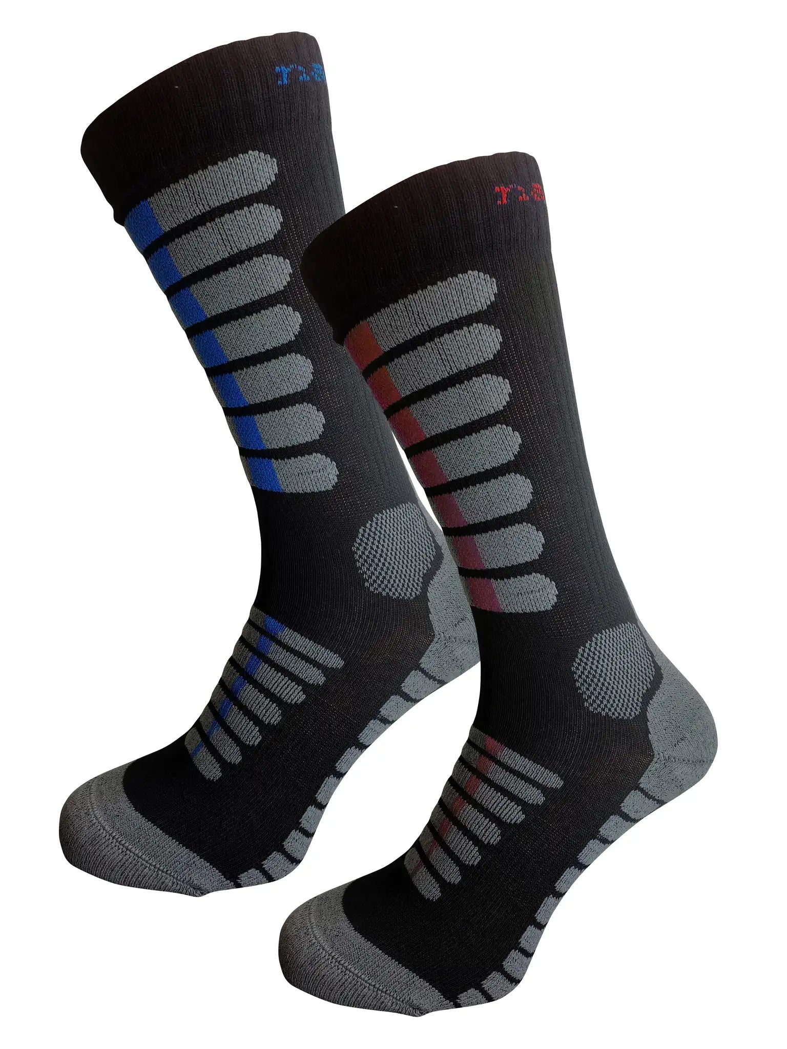 Speciální moto ponožky Nanosilver vysoké unisex černo-modré