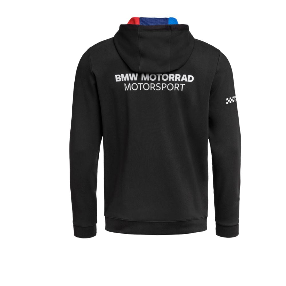 Mikina BMW Motorsport na zip s kapucí pánská černá