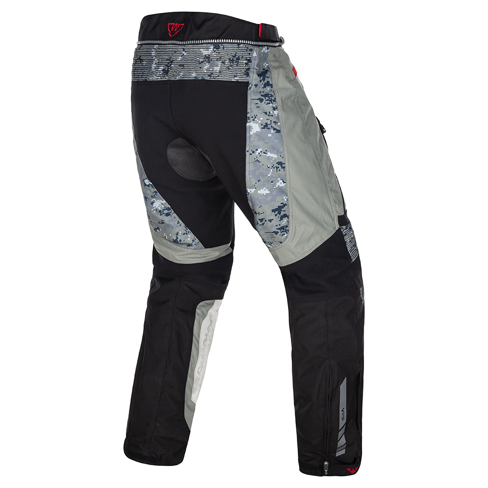 Kalhoty PSí MADERA pánské šedá/černá/červená