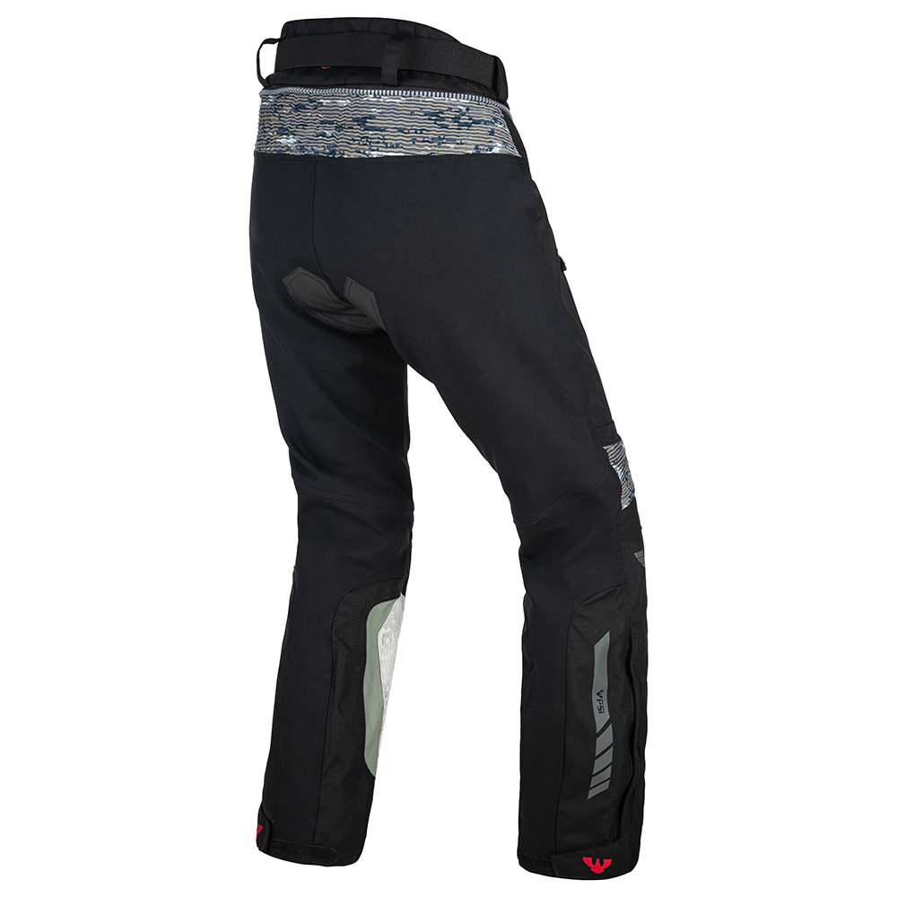 Kalhoty PSí MADERA dámské šedá/černá/červená