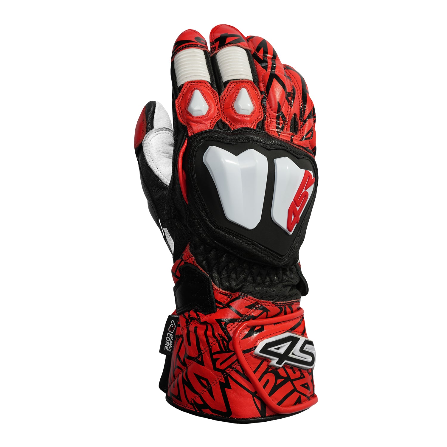 Rukavice 4SR RR Aramid Core Red pánské červená-bílá-černá