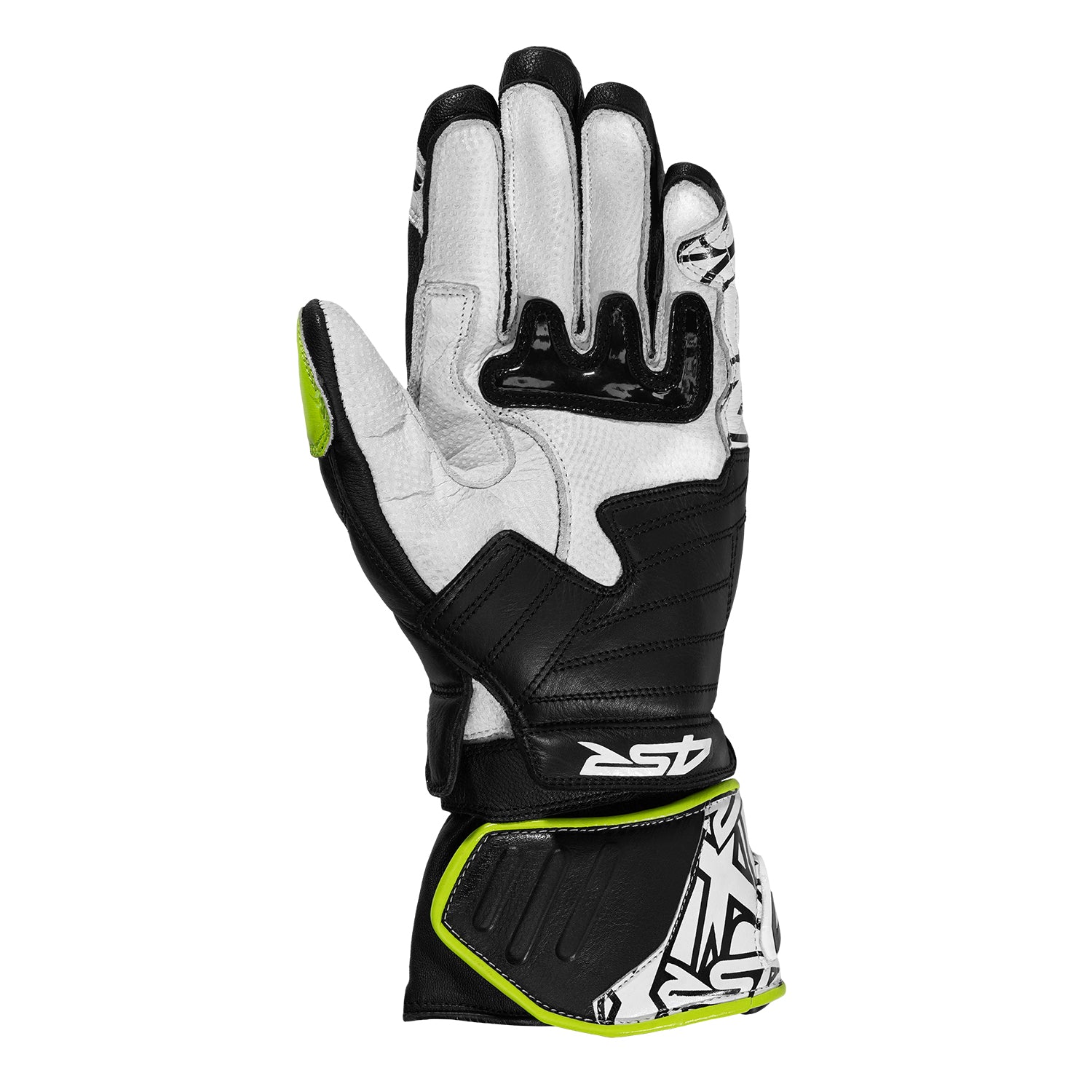 Rukavice 4SR RR Aramid Core White fluo žlutá-černá-bílá
