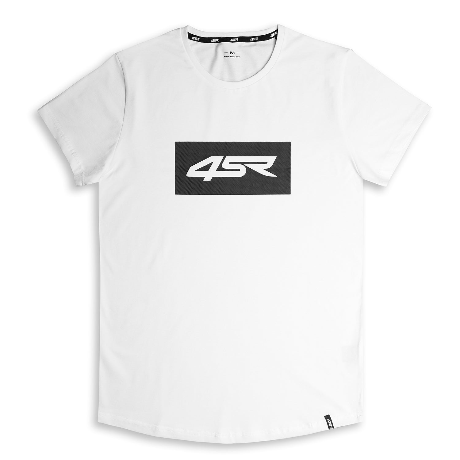 Tričko 4SR Logo Carbon pánské bílé