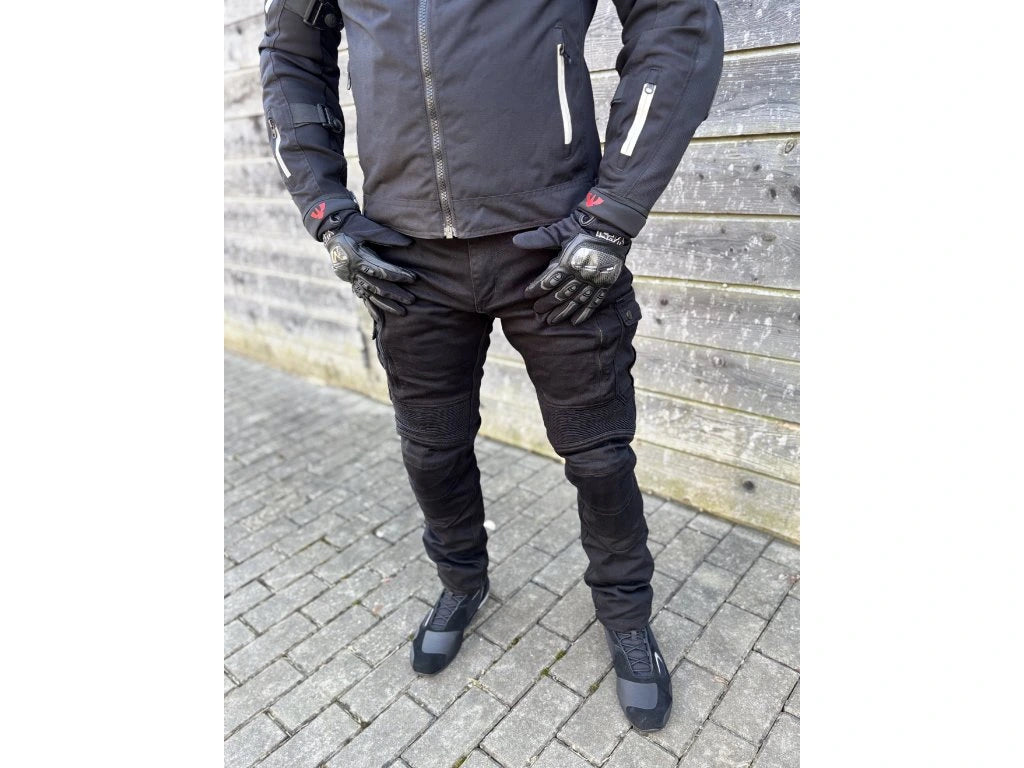 Kalhoty PSí KEVLAR JEANS CABO pánské černé