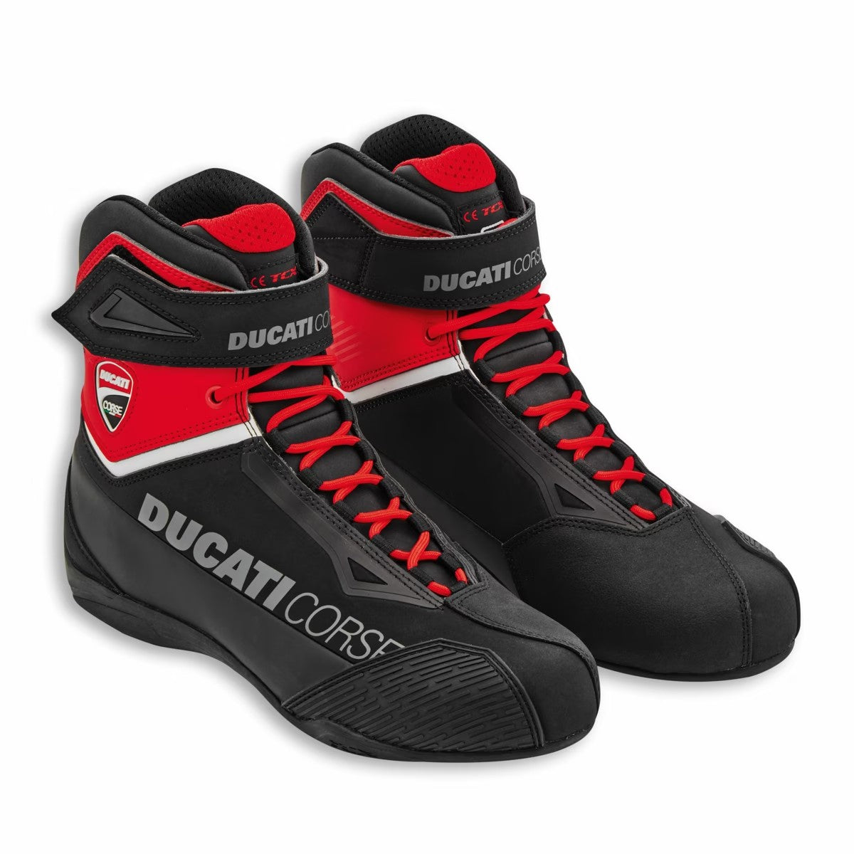 Moto boty Ducati Corse City C2 unisex černo-červené