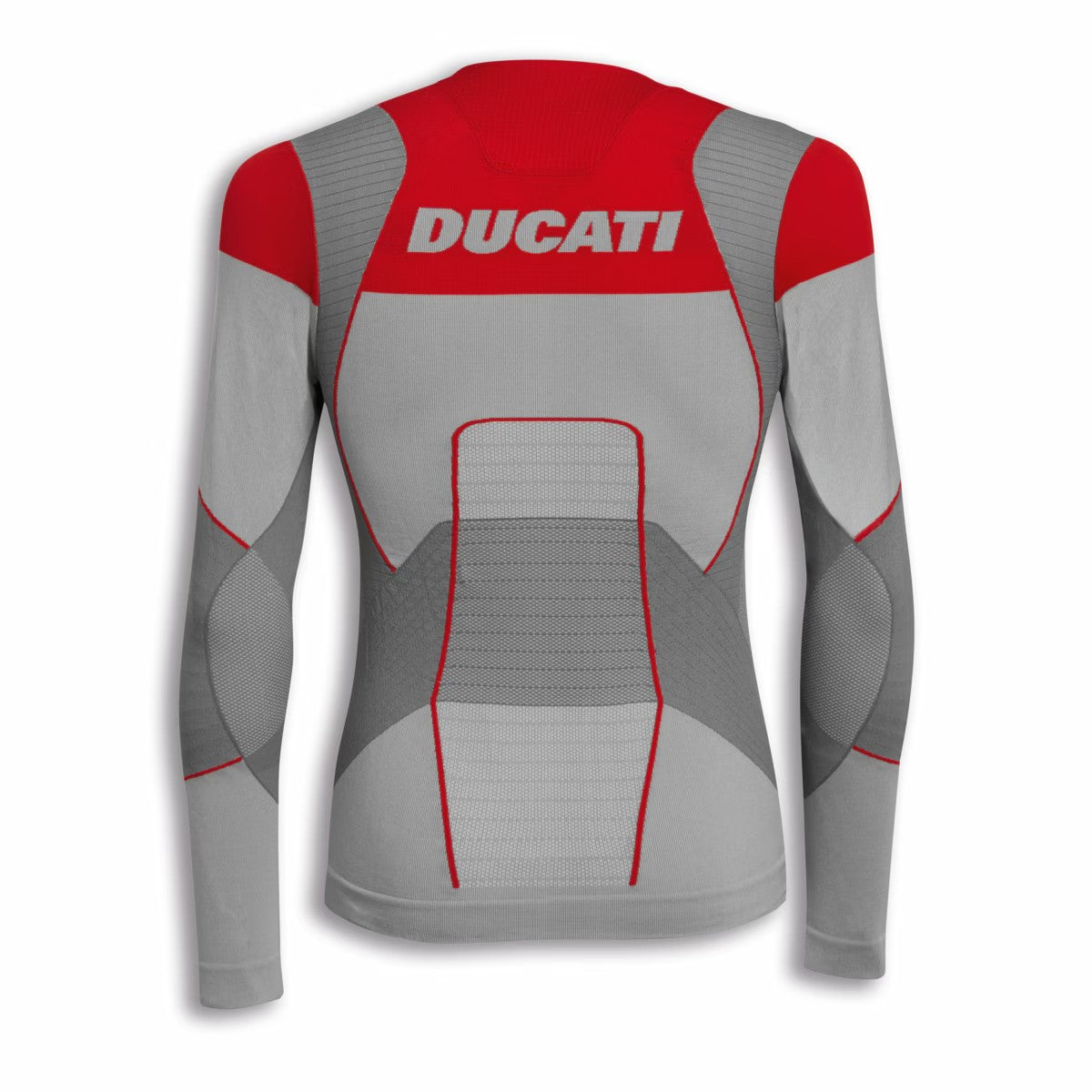 Funkční tričko Ducati Cool Down 2 s dlouhým rukávem pánské šedo-červené