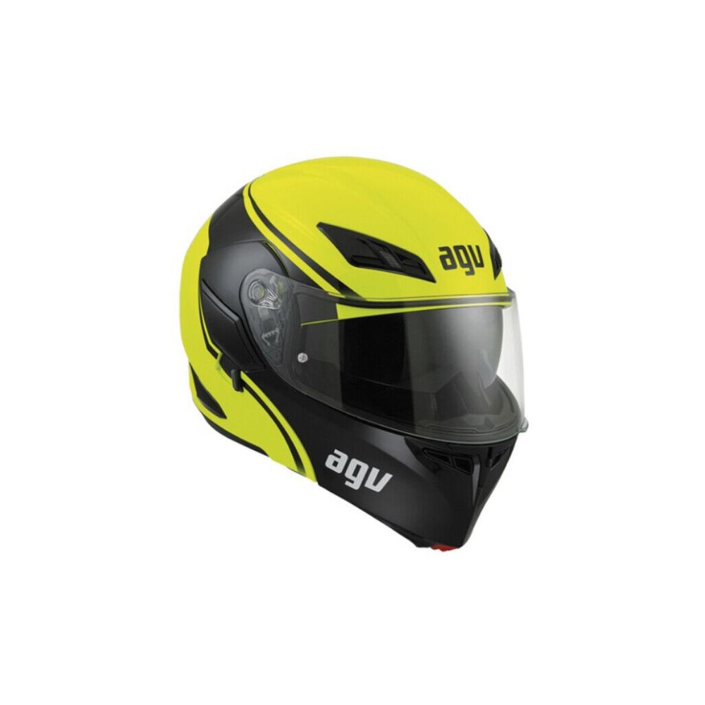 Přilba AGV Compact Course Fluo žlutá/černá vyklápěcí