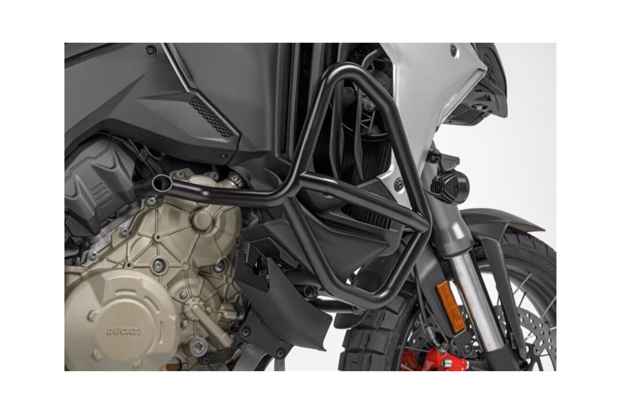 Ocelový rám kolem motoru černý na Multistradu V4