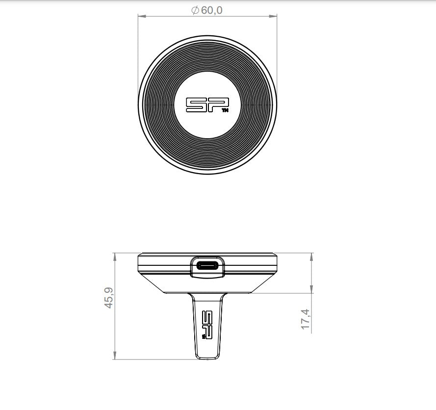 Držák do ventilátoru do auta SP Connect Charging Vent Mount SPC+