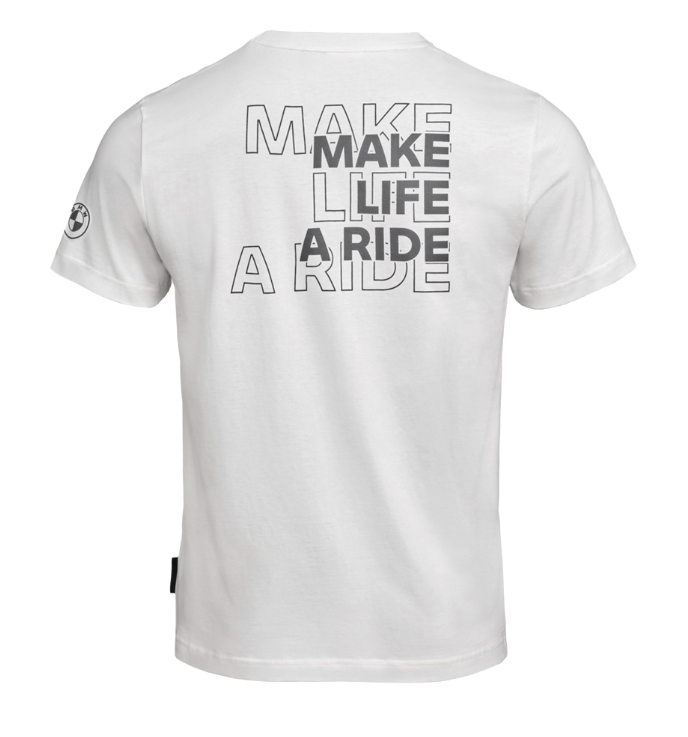 Tričko BMW Make Life a Ride pánské bílé