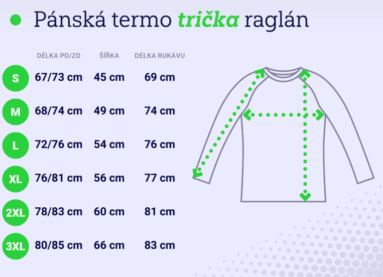 Termo tričko Nanosilver raglán combi ultralight pánské černé/antracit