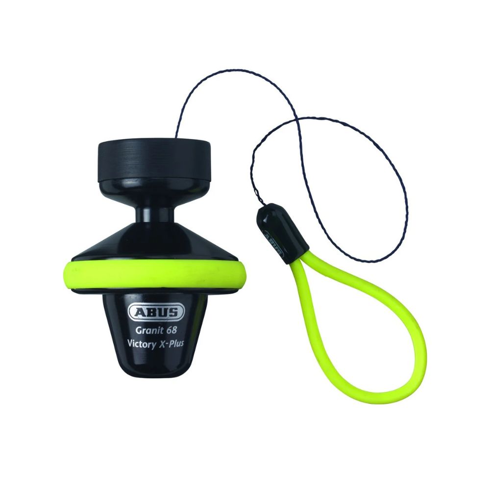 Zámek na kotoučovou brzdu ABUS 68 yellow roll up GRANIT Victory XPlus