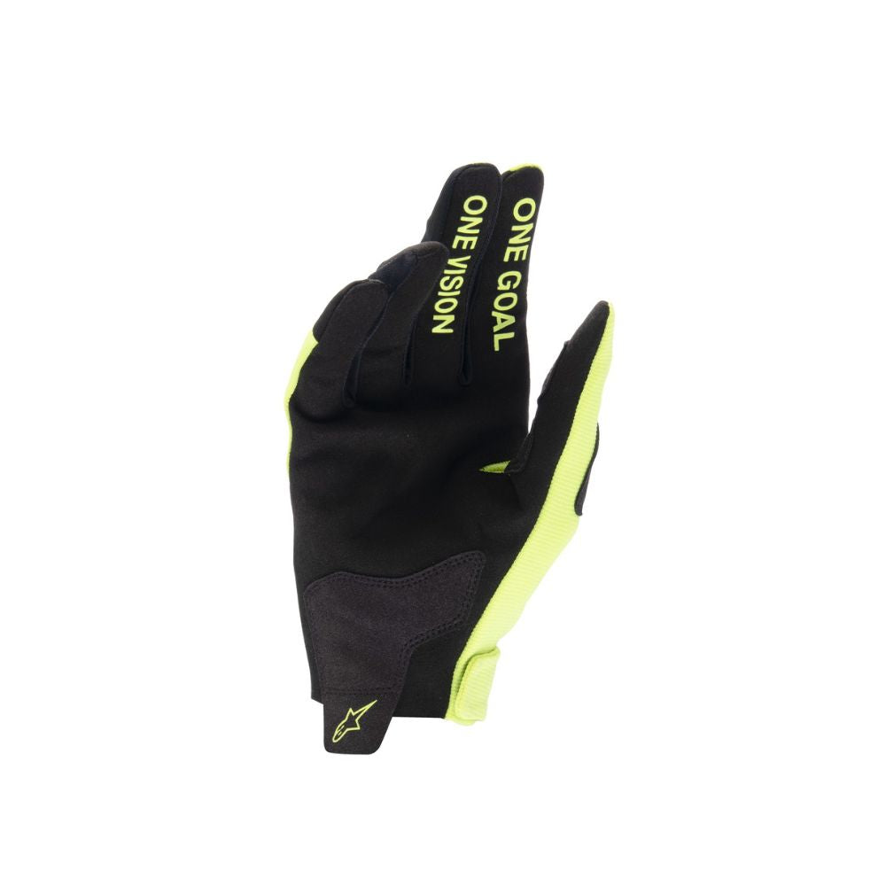 Motokrosové rukavice Alpinestars Radar dětské žluto-černé