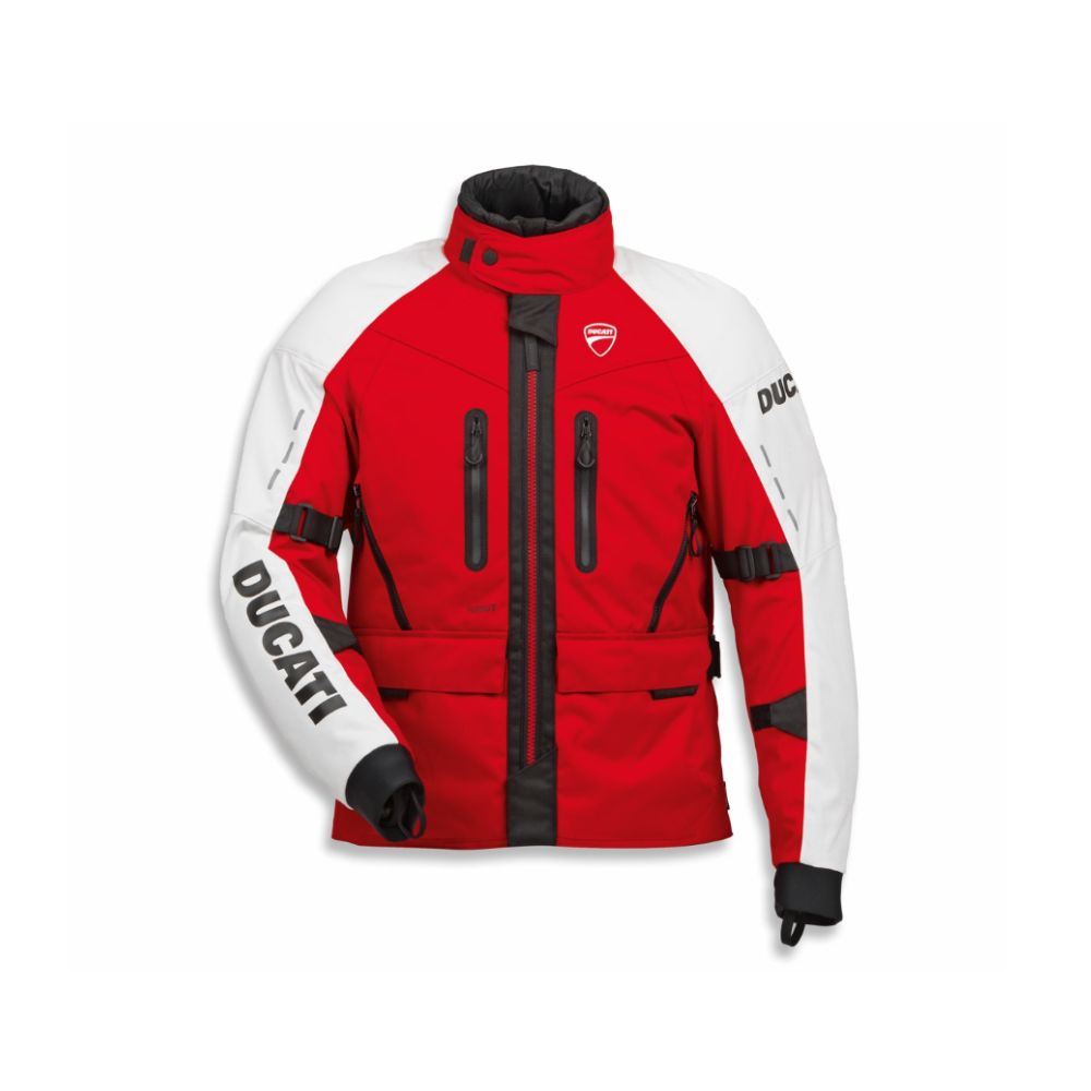 Textilní bunda Ducati Tour C5 pánská červeno-bílá
