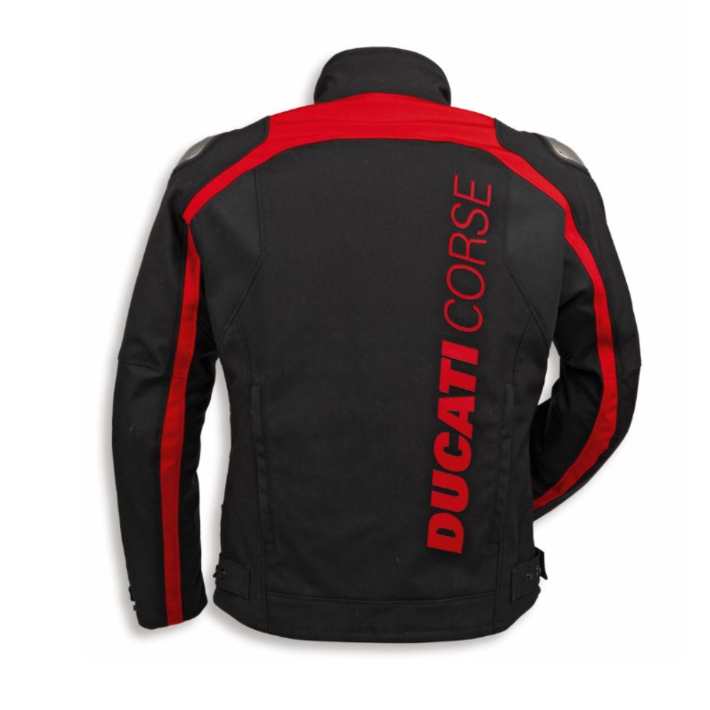 Bunda Ducati Corse TEX C6 2.0 pánská černo-červená