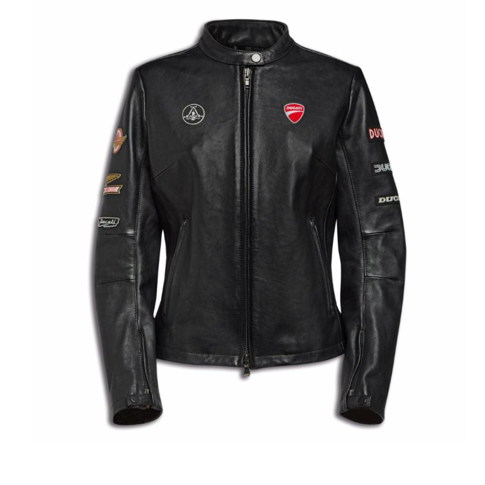 Kožená bunda Ducati Icon dámská černá