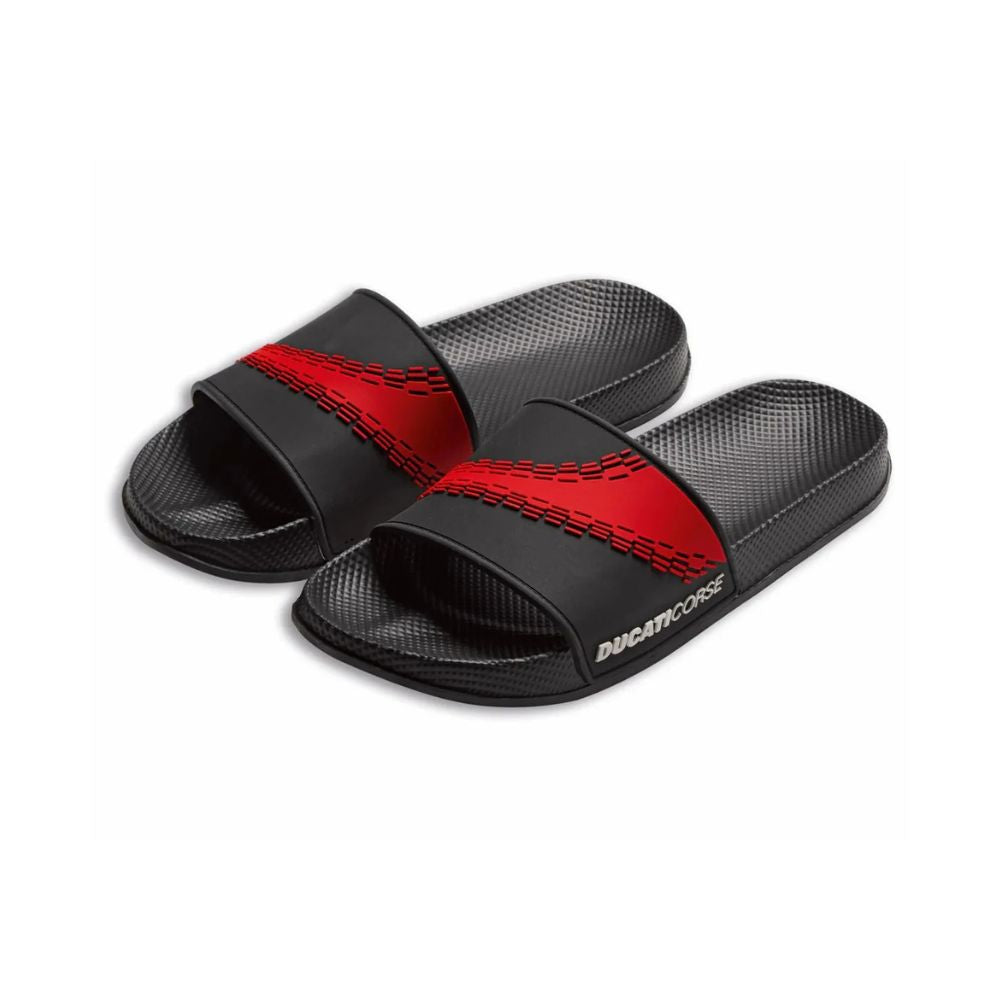 Pantofle Ducati Corse Wake černo/červené