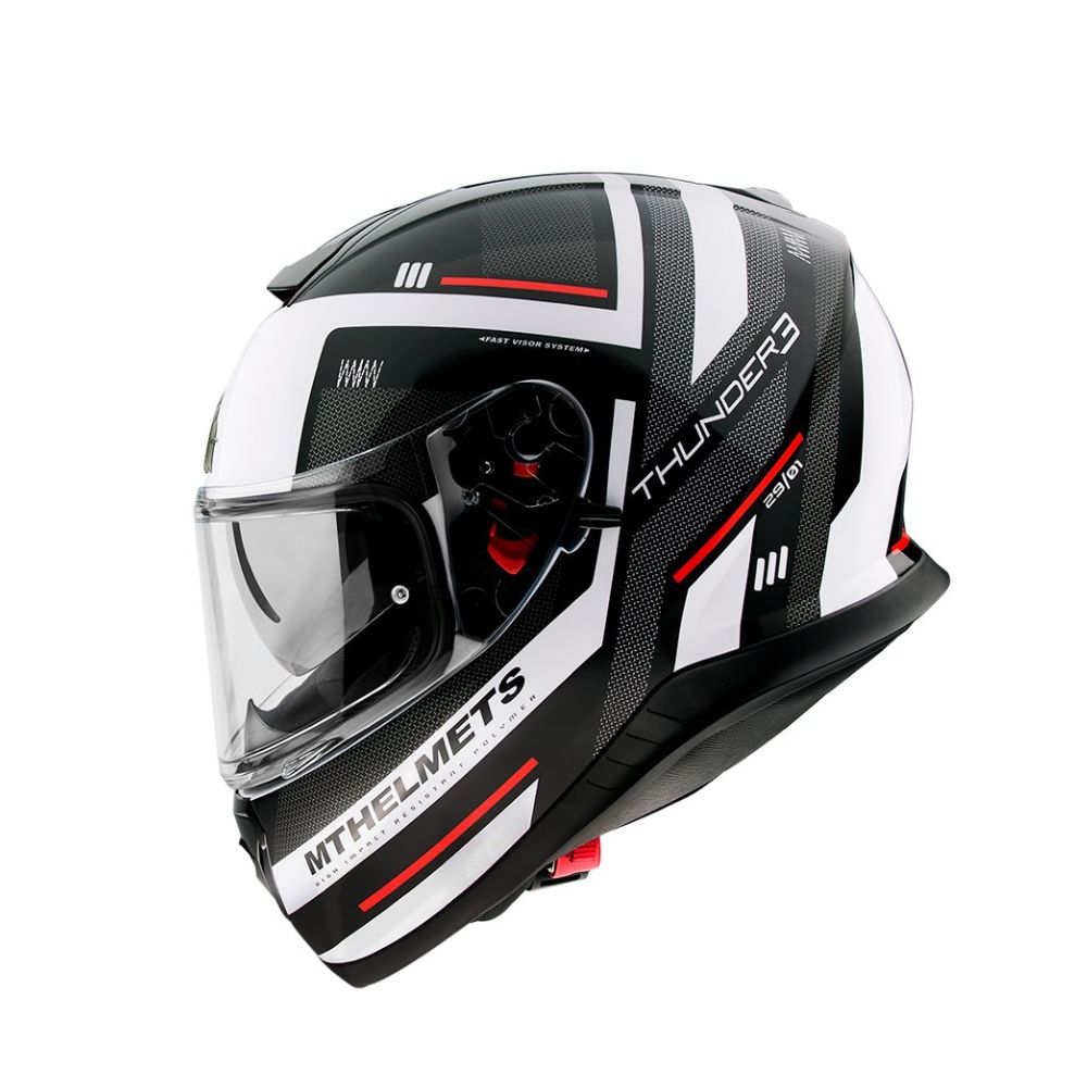 Přilba MT THUNDER 3SV CARRY GLOSS PEARL WHITE