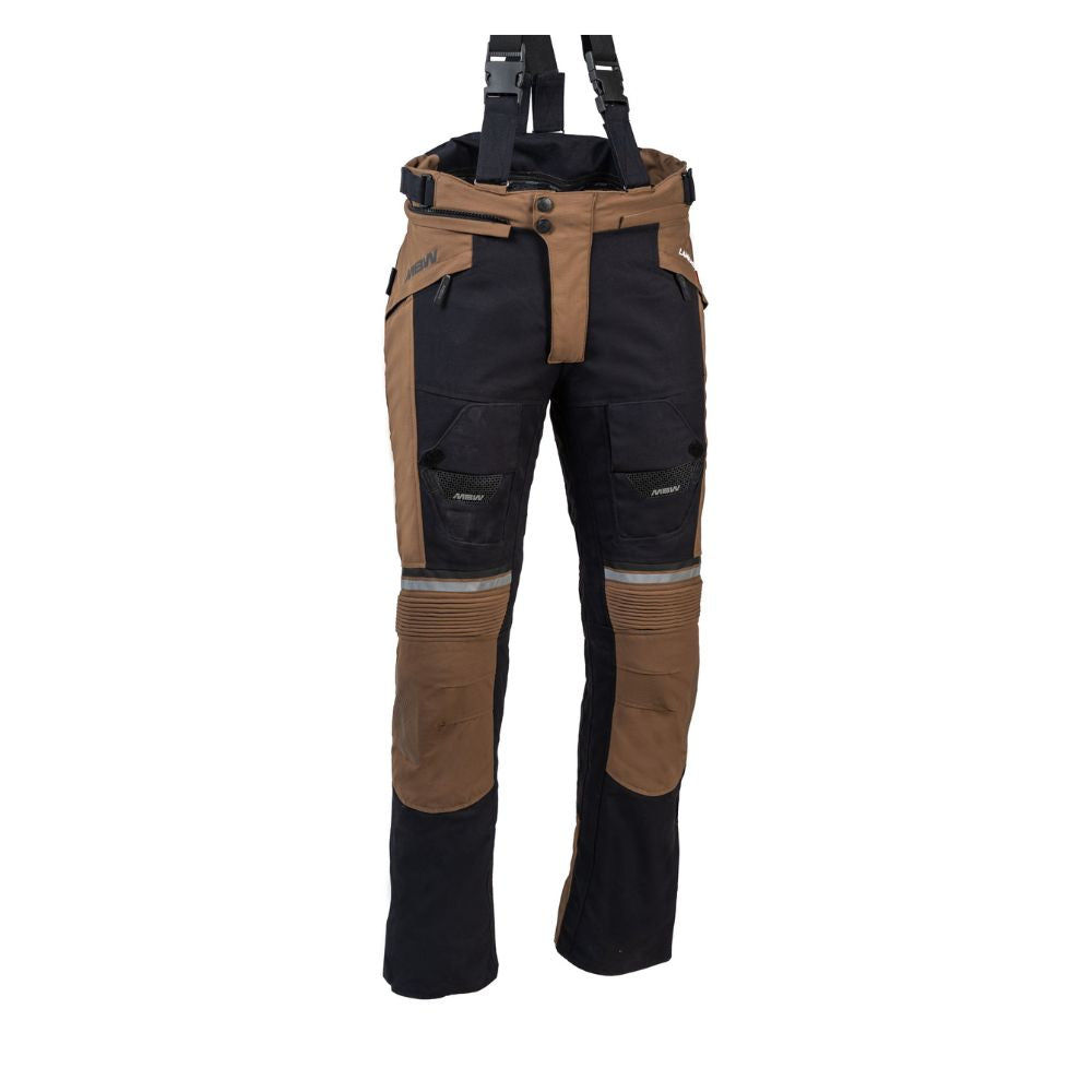 Kalhoty MBW Luca pánské černo-hnědé