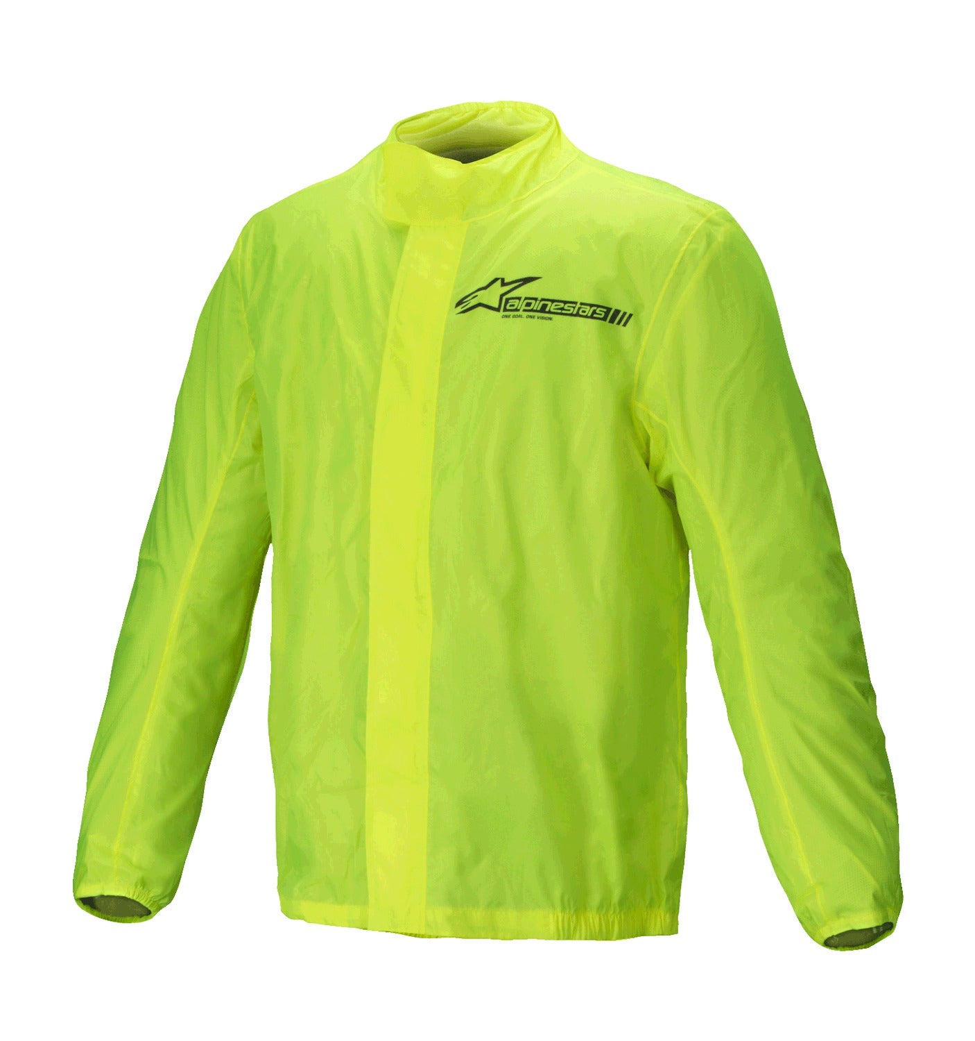 Nepromokavá bunda Alpinestars Hurricane rain 2 unisex žlutá fluo