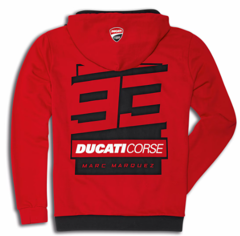 Mikina Ducati Dual MM93 pánská červeno/černá