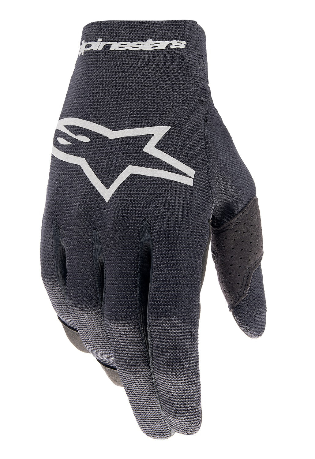 Motokrosové rukavice Alpinestars Radar unisex černo-stříbrné